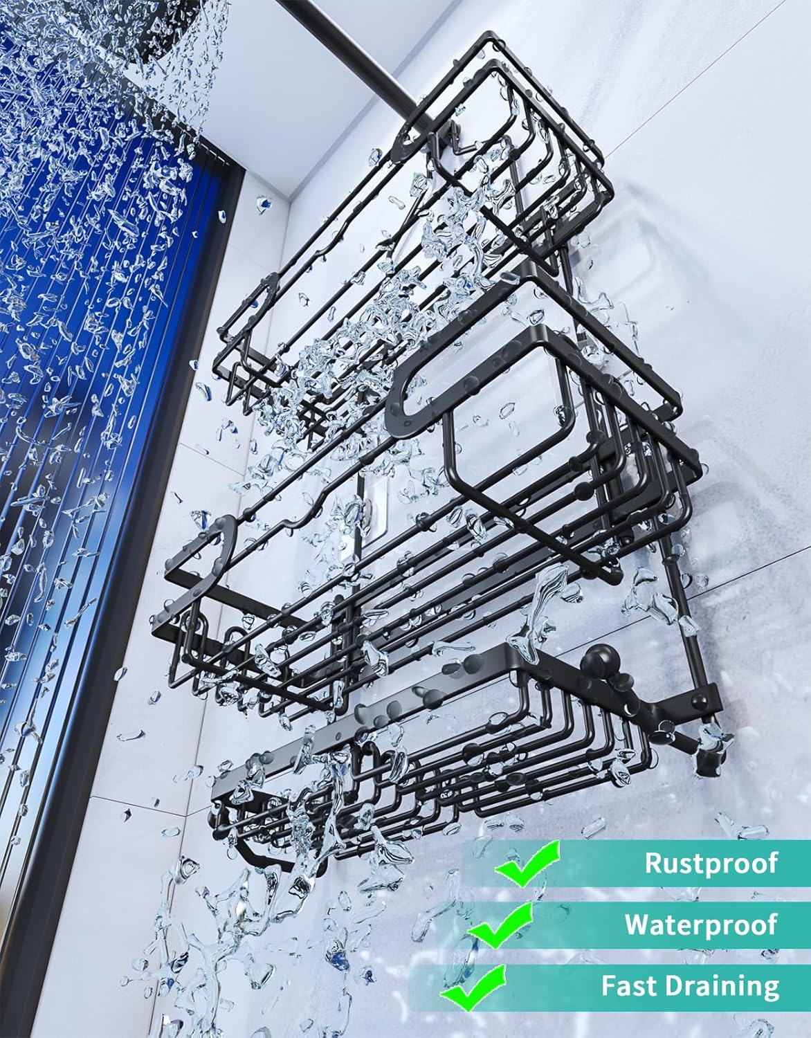 Hassle-Free Hanging Shower Caddy