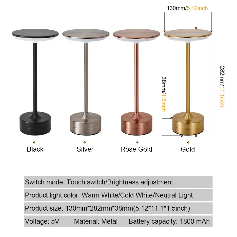Touch Sensor Bedside Lamp