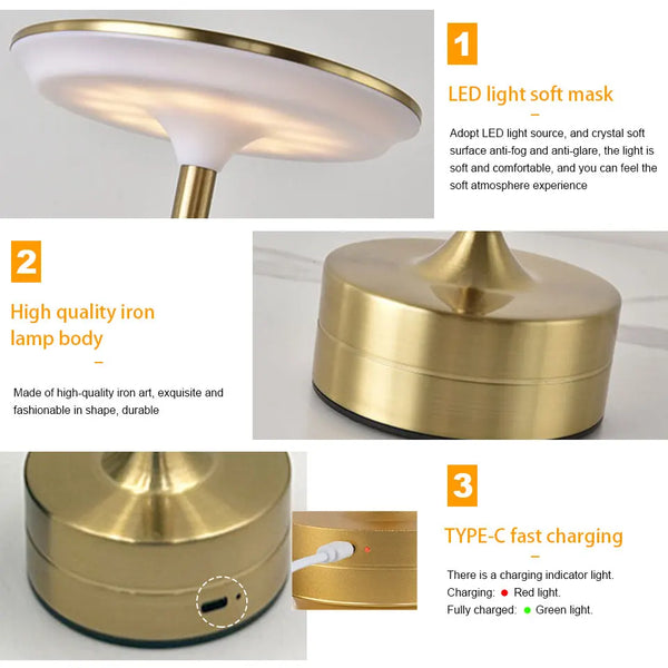 Touch Sensor Bedside Lamp