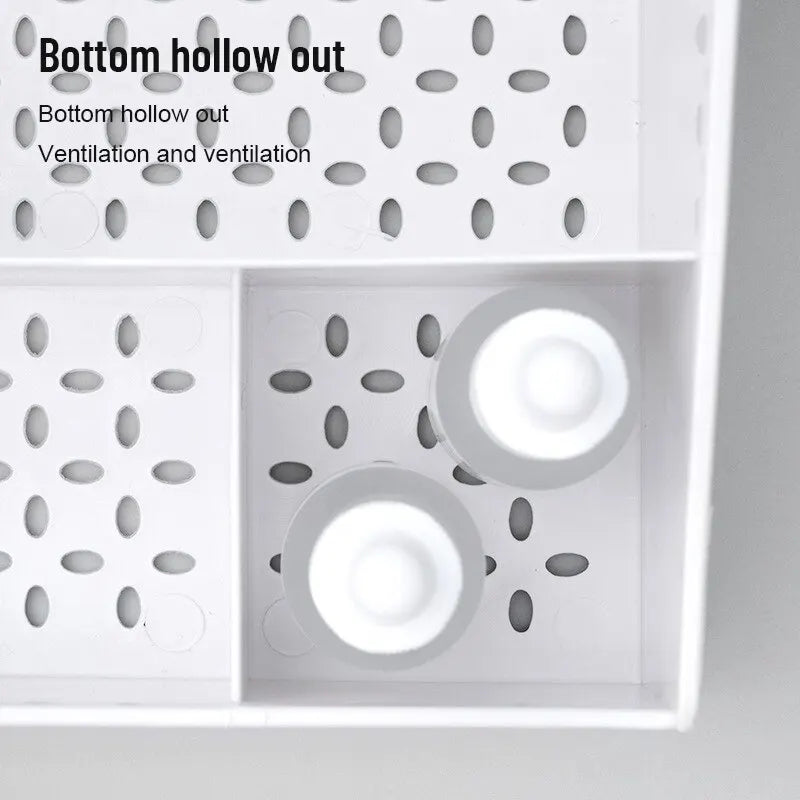 White Makeup Organizer Box