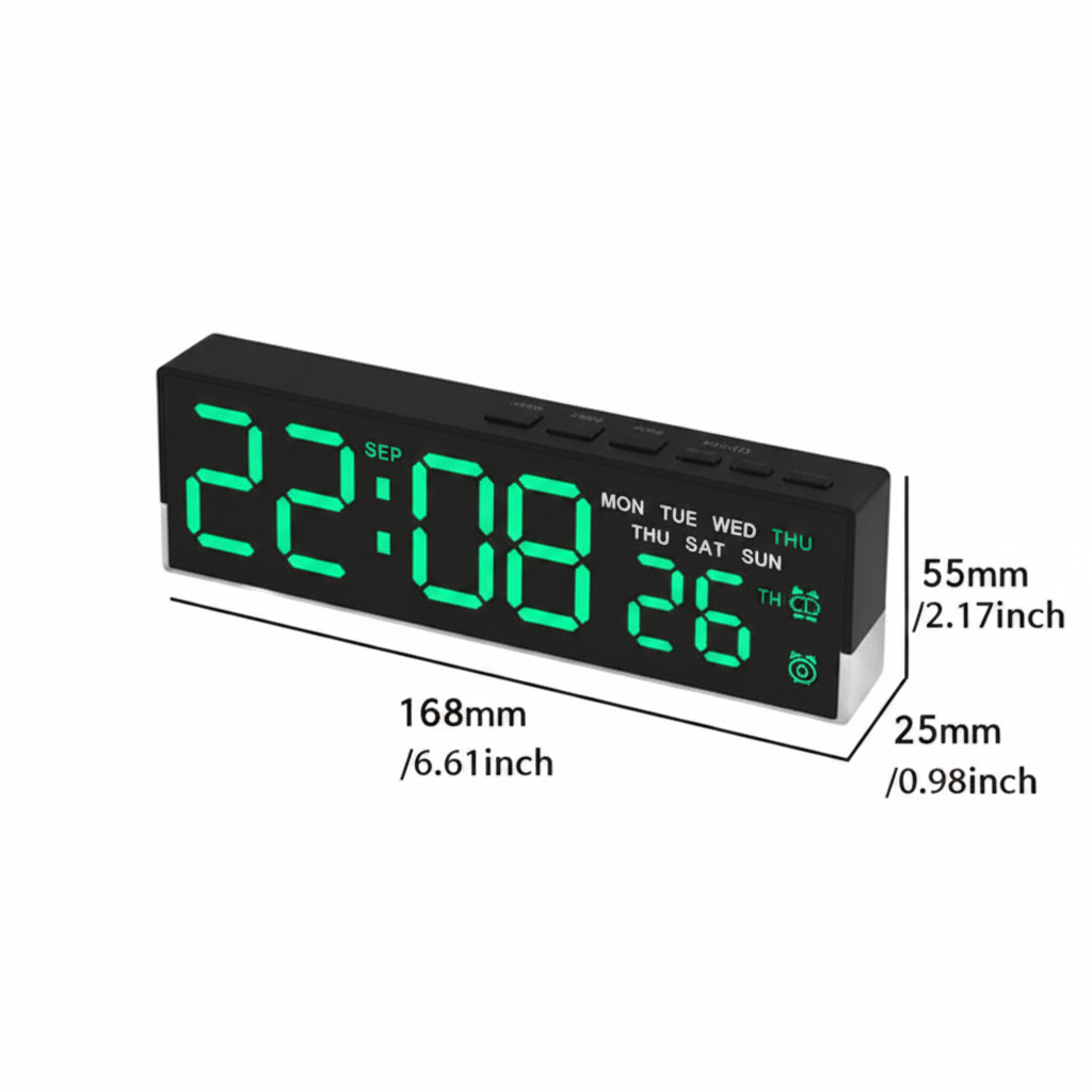 Modern LED alarm clock